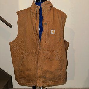 Carhartt Washed Duck Sherpa-Lined Mockneck Vest